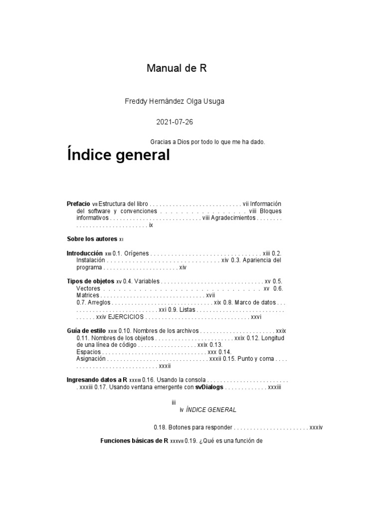 Manual de R | PDF | Informática | Ingeniería de software