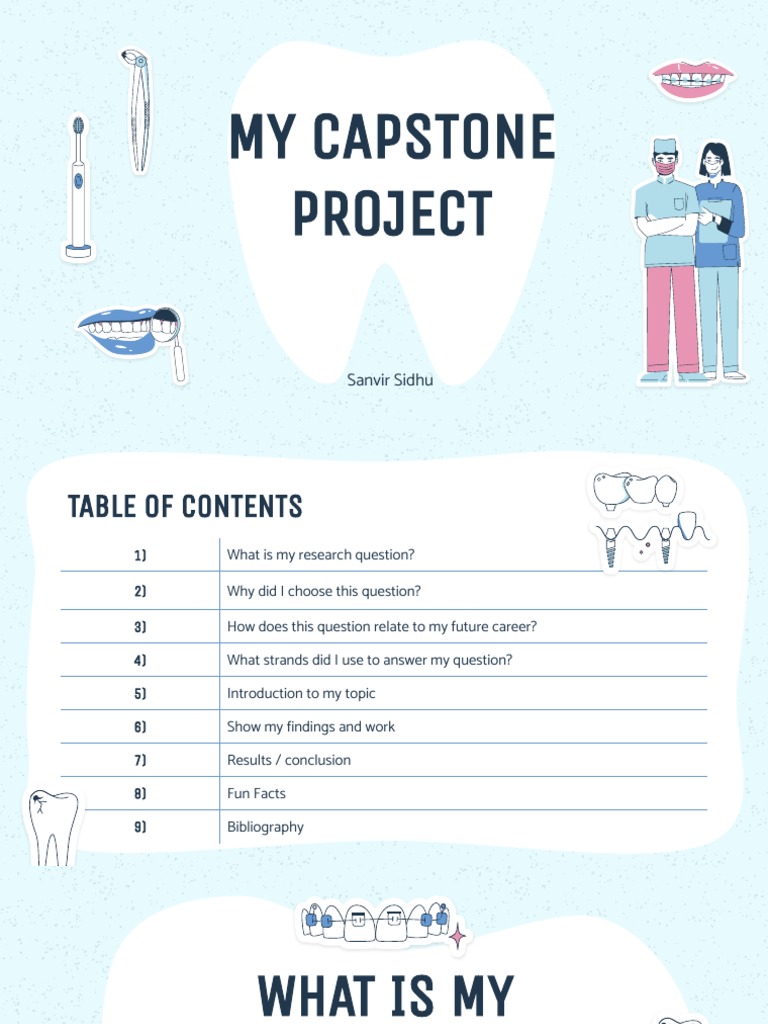 Capstone Powerpoint Sanvir Sidhu PDF Dentistry Oral Hygiene