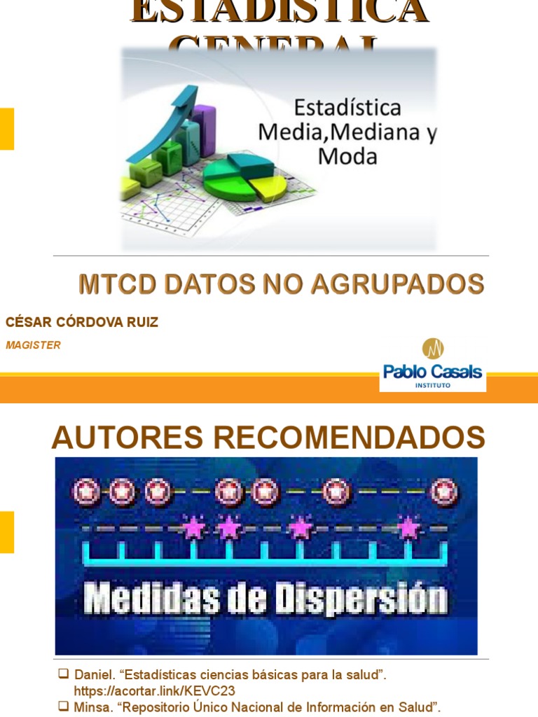 Semana 9 MTCD Datos No Agrupados | PDF | Diferencia | Mediana