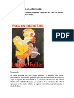 Comentario Artístico de Folies Bergère La Loïe Fuller de Jules Chéret