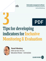 Tips For Developing Indicators For Inclusive M&E