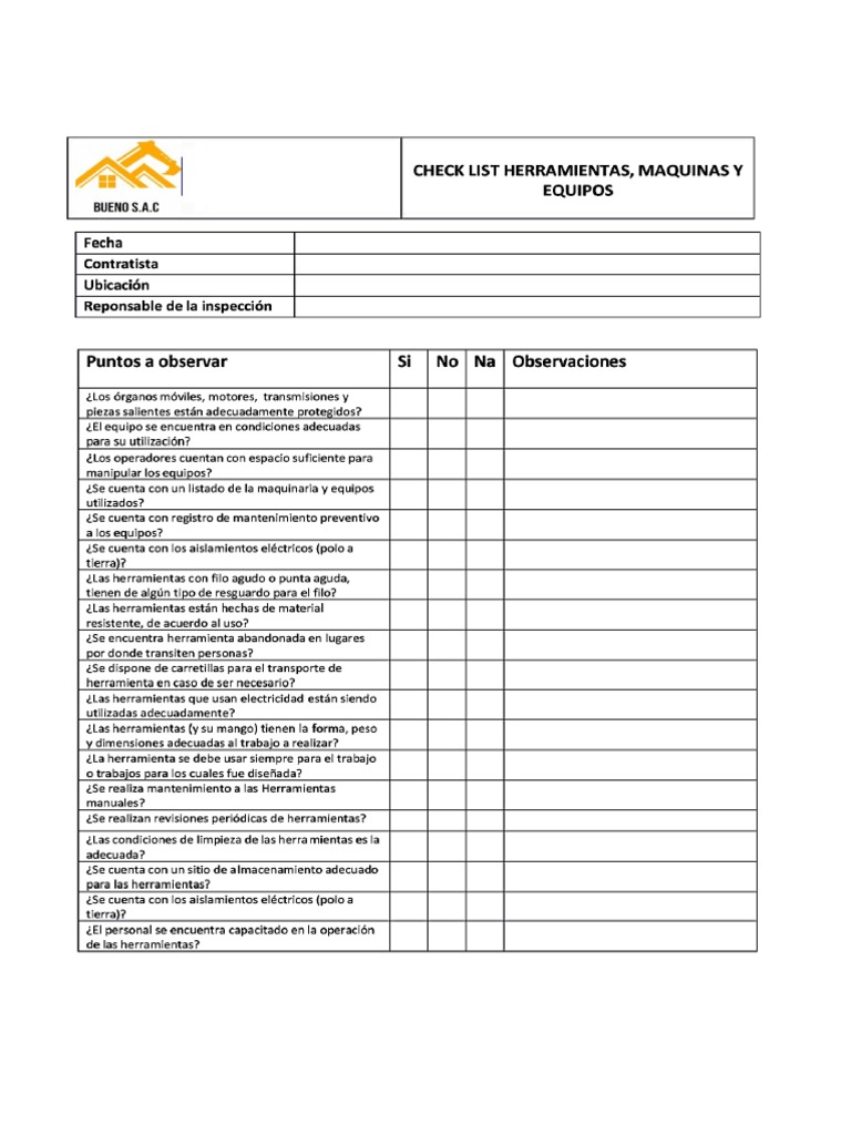 Formatos de Check List | PDF