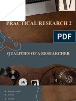 Practical Research - Qualities of A Researcher