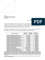 Luz Liria Galvis Águilar: Descripción Del Cargo Saldo Del Cargo ($) Período de Facturación Número de Documento