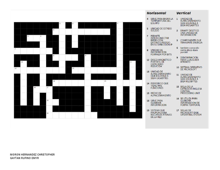CRUSIGRAMA | PDF