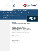 Tarea 7.2 - Primer Borrador de Proyecto