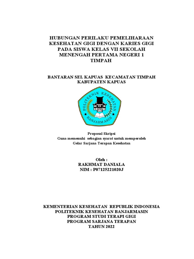 PROPOSAL RAKHMAT DANIALA Revisi | PDF