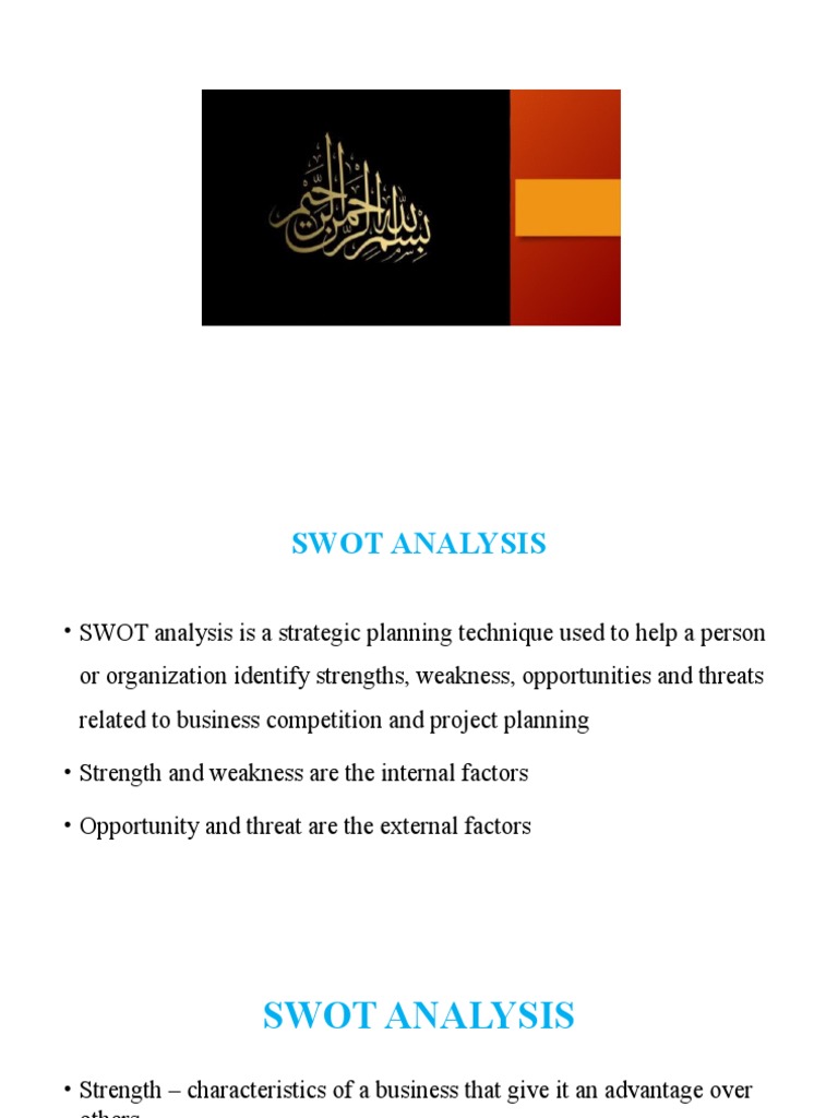 Comprehensive SWOT Analysis Guide | PDF