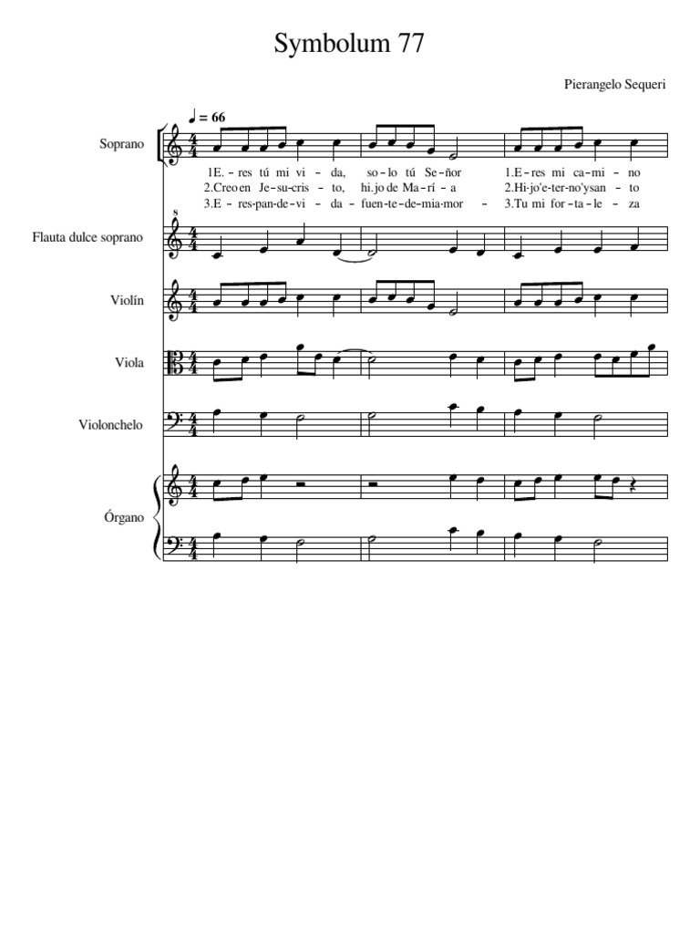 Symbolum 77 | PDF | Musica barroca | Producción musical
