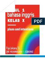 Modul Ajar Bahasa Inggris X Plans and Intention