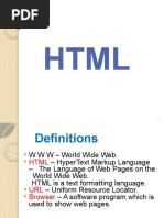 HTML PPT Syllabus