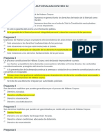 Autoevaluación NR 02 Derecho Procesal Constitucional