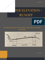 Super Elevation - Runoff: Arowwai Industries