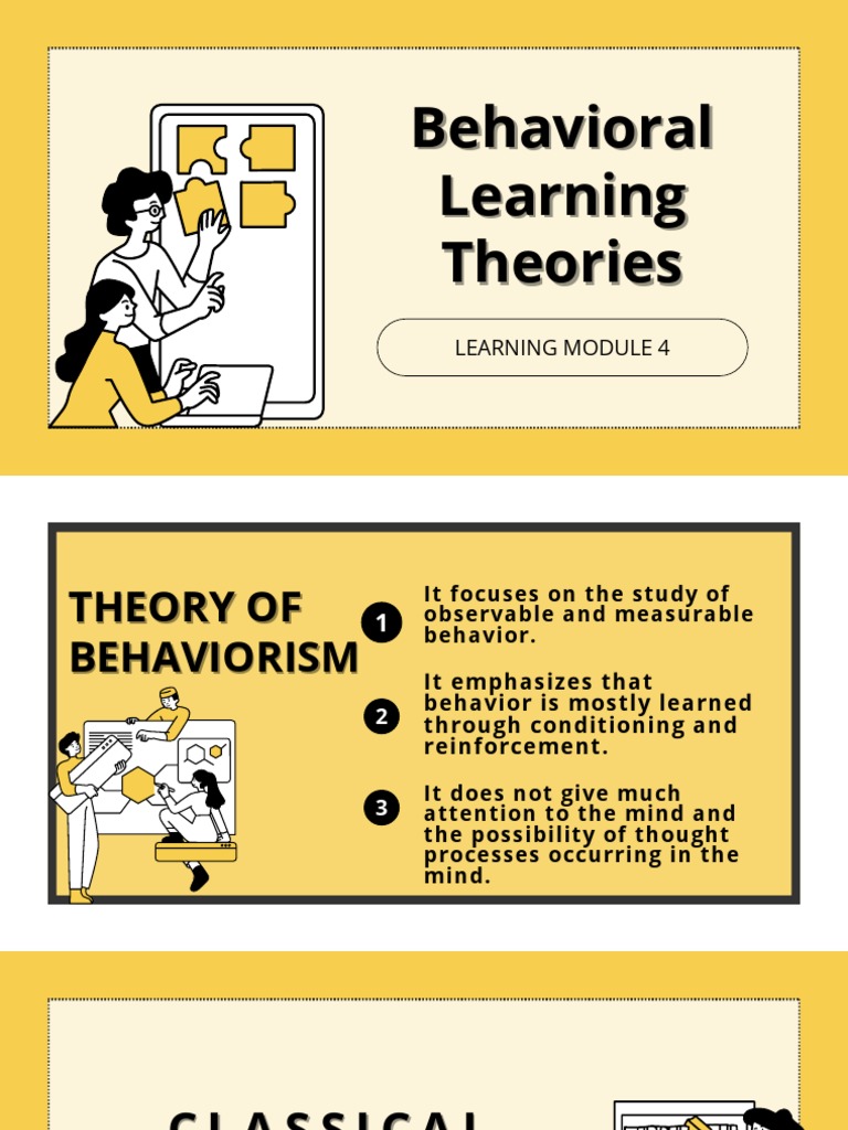 Example Of Behavioral Learning Theory