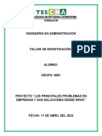 Los Principales Problemas en Empresas y Sus Soluciones Desde RRHH