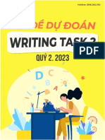 CHỦ ĐỀ DỰ ĐOÁN WRITING TASK 2 - QUÝ 2.2023