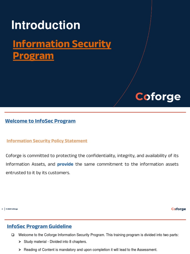 Coforge Information Security Program Guide | PDF | Computers ...