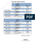 Jadwal Piket Apel