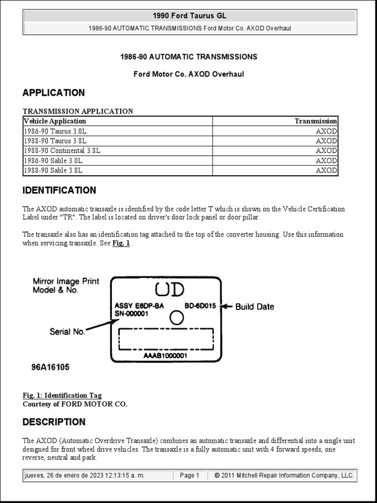 AXOD Transmission Overhaul Guide | PDF | Automatic Transmission | Clutch