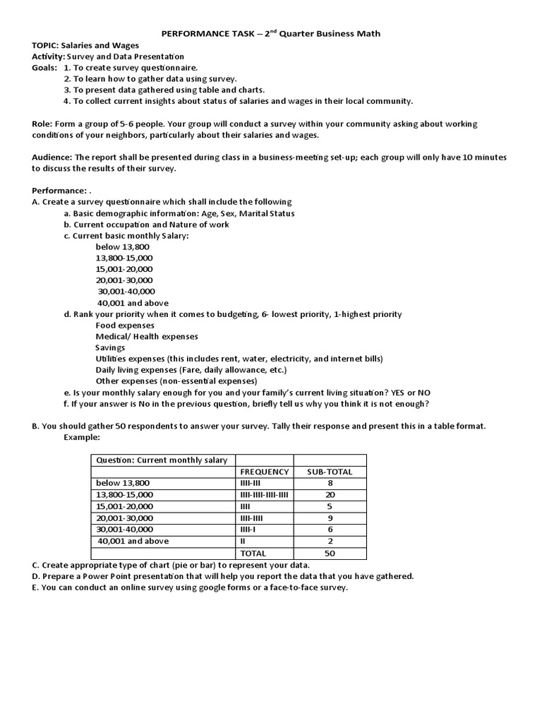 Performance task 2nd quarter bm pdf