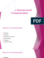 Effective Interpersonal Communication PPT - PPTM
