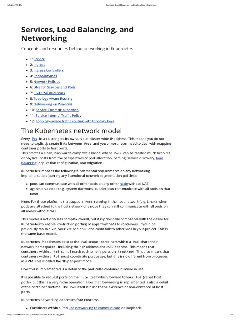 Kubernetes Networking Essentials | PDF | Business | Computers