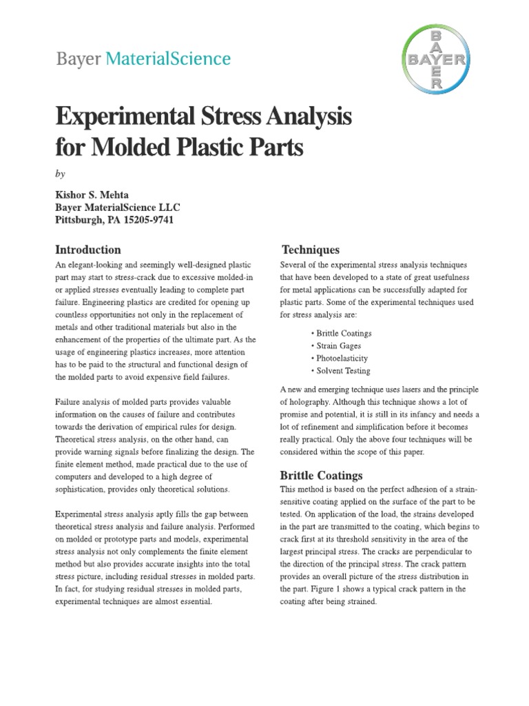 Experimental Stress Analysis | Download Free PDF | Stress (Mechanics ...