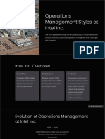 Operations Management Styles at Intel Inc