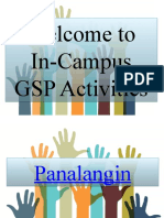 Welcome To In-Campus GSP Activities