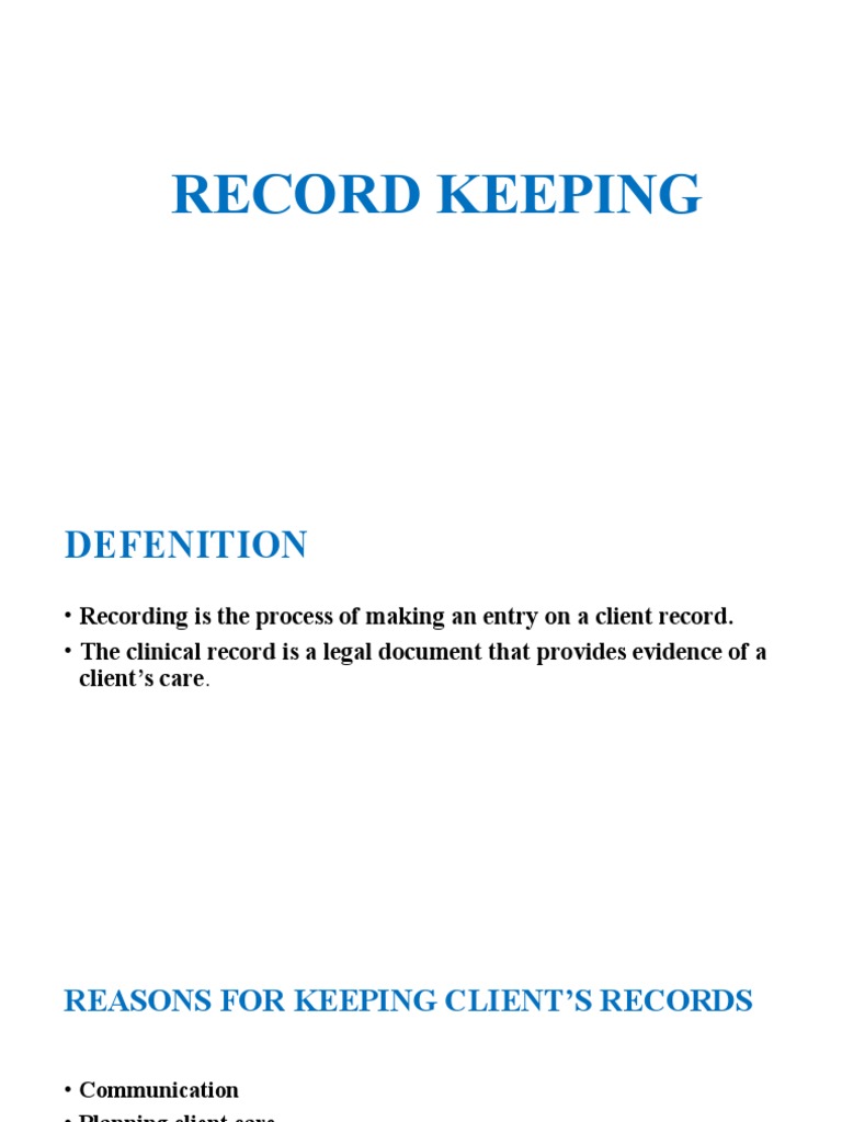 Unit 6Record Keeping PDF