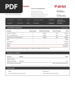 Airtel Mobile Bill Statement Sample | PDF | Invoice | Telecommunications