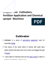 Chapter Five: Cultivators, Fertilizer Application and Chemical Sprayer Machines