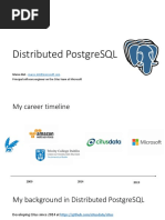 Distributed PostgreSQL