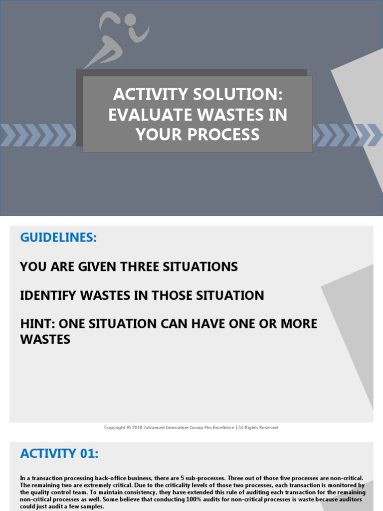 S09+C56 +activity+solution+-+evaluate+wastes+in+your+process | PDF ...