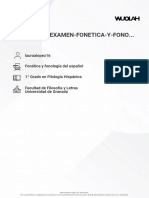Free Modelo de Examen Fonetica y Fonologia Del Espanol