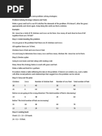 Lesson 6 - Problem Solving Strategies Part 2