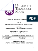 Faculty Business Management: Office Management and Technology