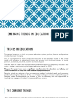 Emerging Trends in Education