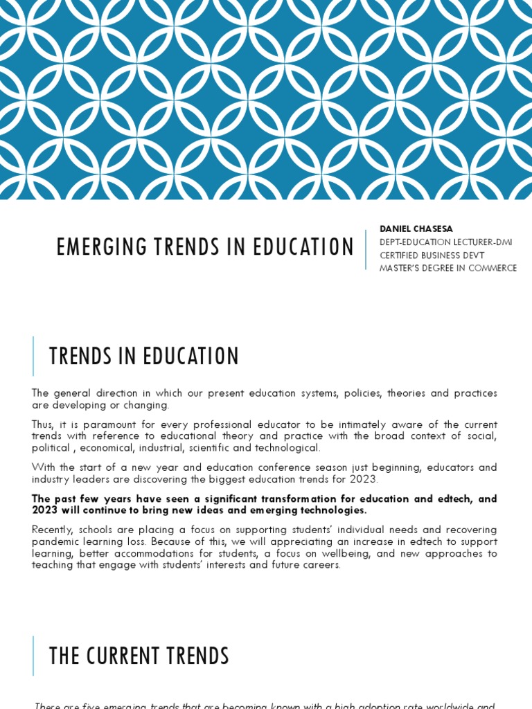Emerging Education Trends for 2023 | PDF | Teachers | Educational ...