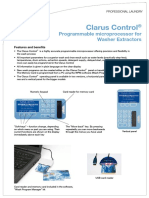 Clarus Control: Programmable Microprocessor For Washer Extractors