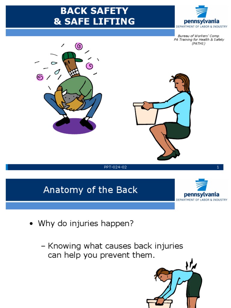 Vdocuments MX Back Safety Safe Lifting PDF Human Anatomy