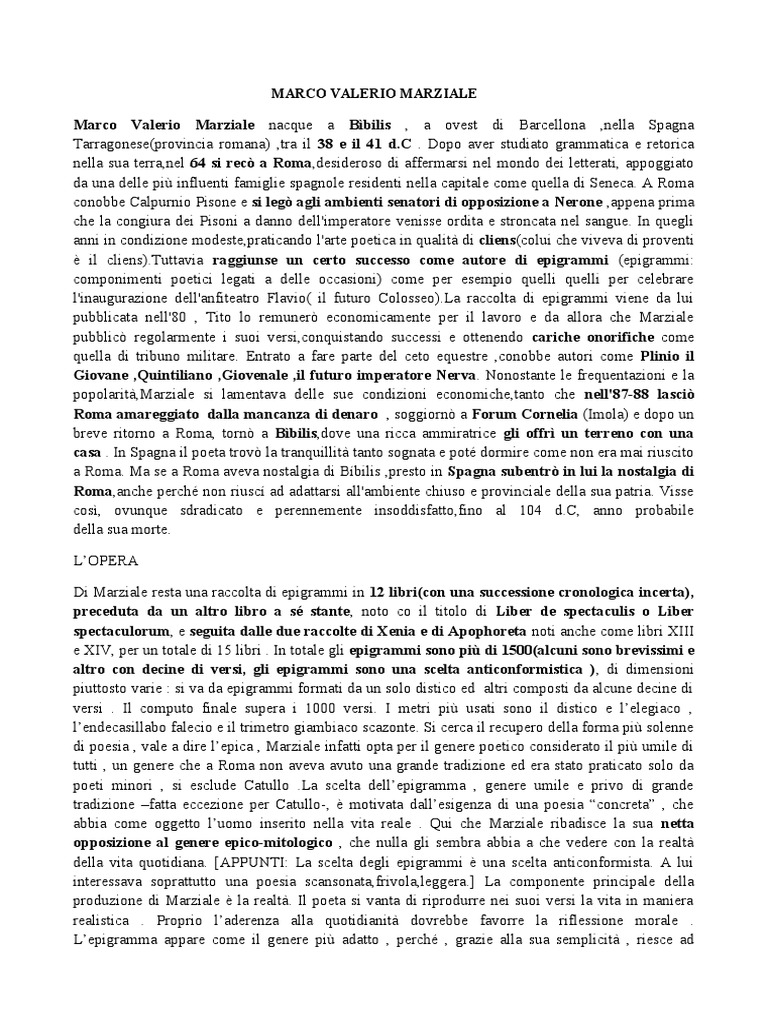 Marco Valerio Marziale e Giovenale PDF