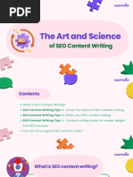 The Art and Science of SEO Content Writing - How To Do It Right?