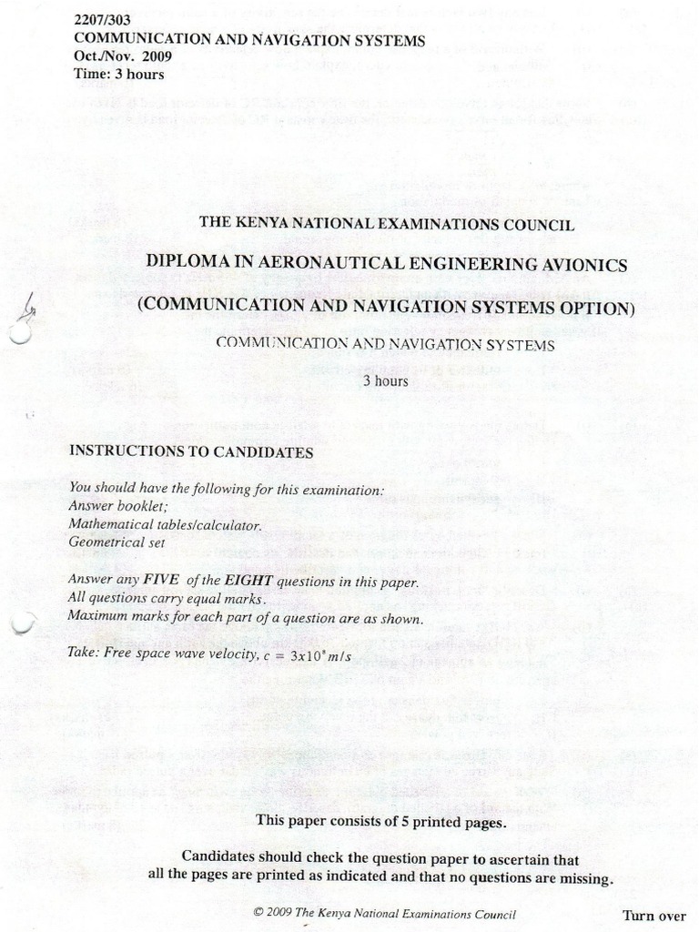 Communication and Navigation Systems Nov 2009 PDF