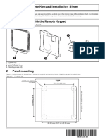 Remote Keypad Installation Sheet English Issue 1 (0478-0334-01)