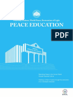 Brochure For Proposal of Peace Education - 2105