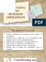 Accounting & Business Operation