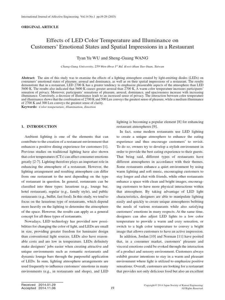 Effects of LED Colour | PDF | Lighting | Color