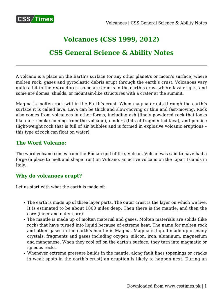 Css General Science And Ability Notes