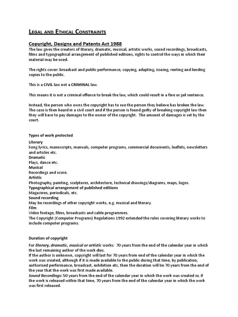 Legal & Ethical PDF Defamation Intellectual Property